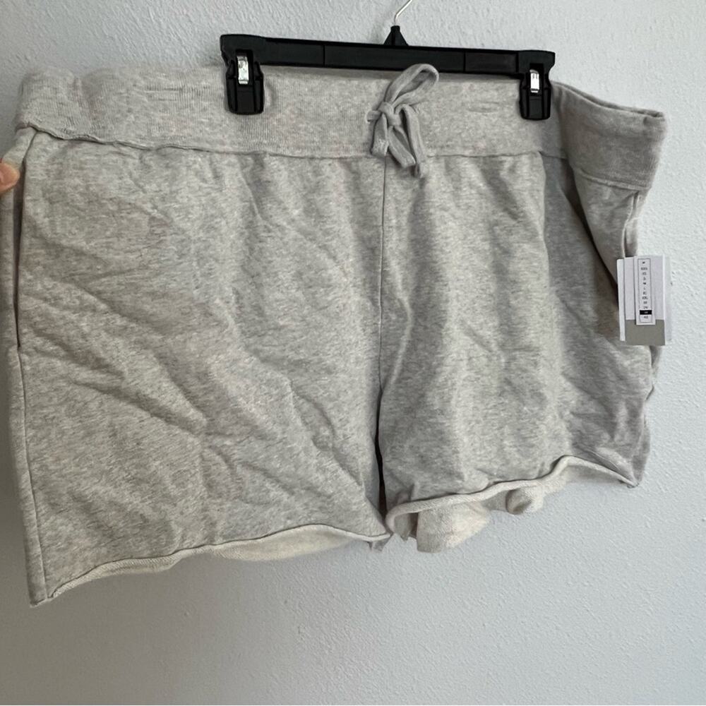 New BP Gray Drawstring Elastic Waist Terry Shorts Women's Plus size 3X